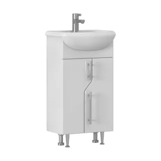 Тумба под раковину напольная Vigo Turin 223 45 см поставляется в разобранном виде белый